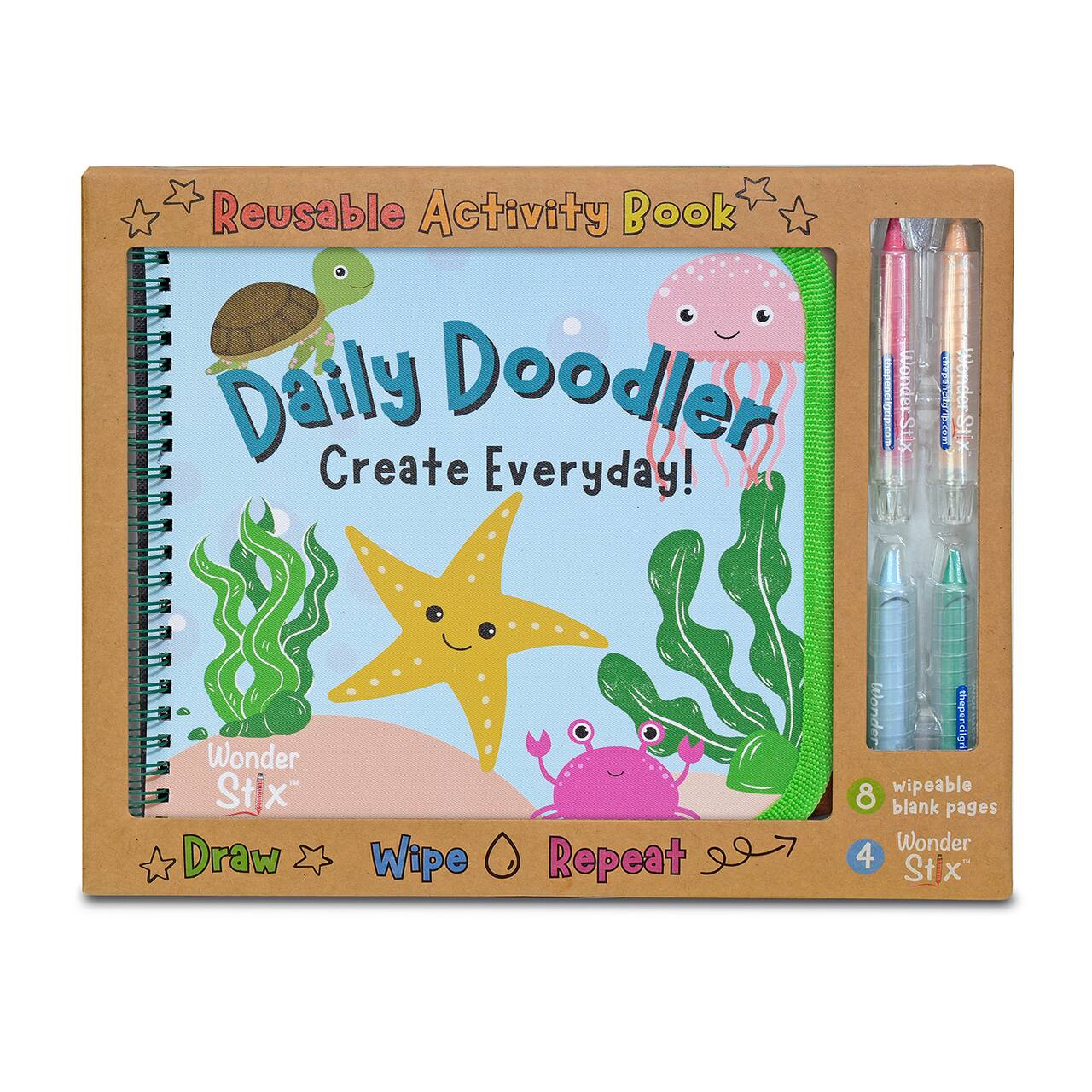 The Pencil Grip™ Sea Life Daily Doodler Reusable Activity Book Kit